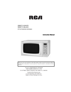 Bruksanvisning RCA RMW713 Mikrovågsugn