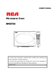 Handleiding RCA RMW700 Magnetron