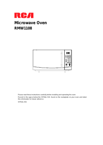 Manual RCA RMW1108 Microwave