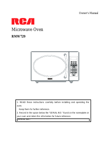 Manual RCA RMW729 Microwave