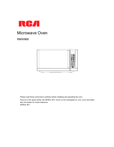 Manual RCA RMW968 Microwave