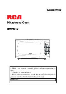 Manual RCA RMW712 Microwave