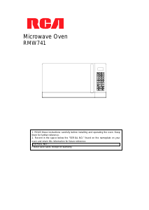 Manual RCA RMW741 Microwave