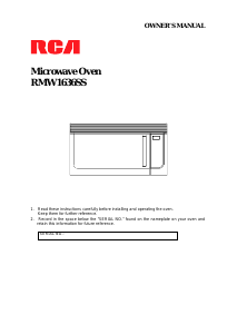 Manual RCA RMW1636SS Microwave