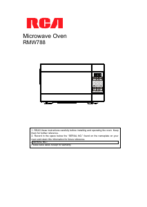 Manual RCA RMW788 Microwave