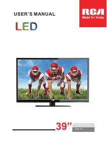 Manual RCA RLDED3955A-C LED Television