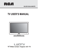 Manual RCA RLED1936A-WHITE LED Television