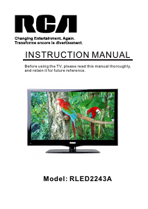 Manual RCA RLED2243A LED Television