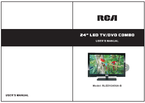 Bruksanvisning RCA RLEDV2456A-B LED TV
