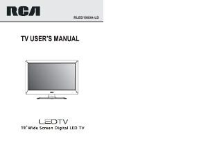 Manual RCA RLED1960A-LD LED Television