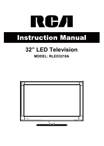 Manual RCA RLED3218A LED Television