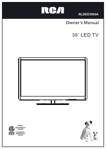 Bruksanvisning RCA RLDED3950A LED TV