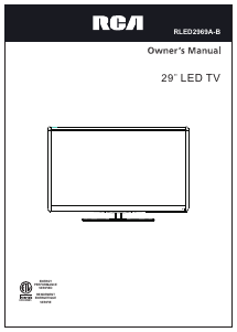 Manual RCA RLED2969A-B LED Television