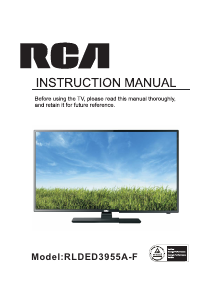 Manual RCA RLDED3955A-F LED Television