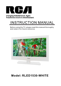 Manual RCA RLED1530-WHITE LED Television