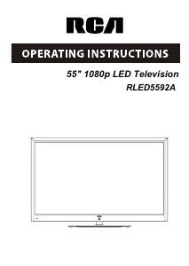Manual RCA RLED5592A LED Television