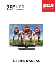 Manual RCA RLDED2952A LED Television