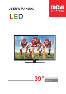 Manual RCA RLDED3916A-B LED Television