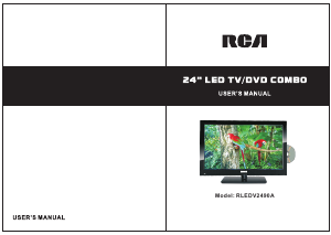 Handleiding RCA RLEDV2490A LED televisie