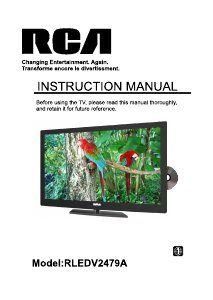 Manual RCA RLEDV2479A LED Television
