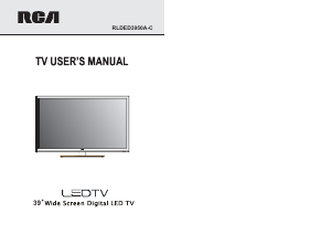 Manual RCA RLDED3950A-C LED Television