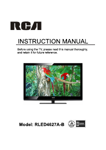 Manual RCA RLED4627A-B LED Television