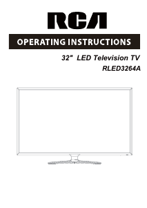 Manual RCA RLED3264A LED Television