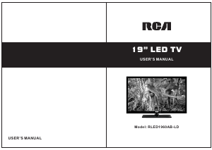 Manual RCA RLED1960AB-LD LED Television
