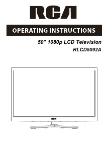 Handleiding RCA RLCD5092A LCD televisie