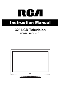 Manual RCA RLC3257C LCD Television