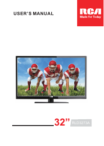 Manual RCA RLD3273A LCD Television