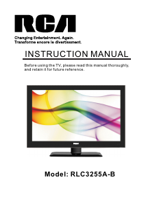 Manual RCA RLC3255A-B LCD Television