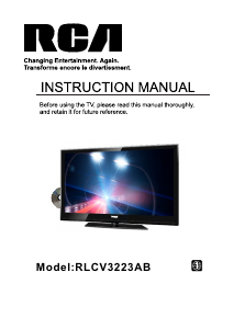 Manual RCA RLCV3223AB LCD Television