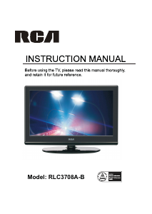 Manual RCA RLC3708A-B LCD Television