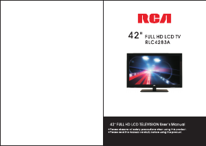 Manual RCA RLC4283A LCD Television