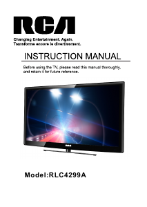 Manual RCA RLC4299A LCD Television