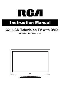 Manual RCA RLCDV3282A LCD Television