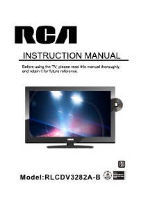 Manual RCA RLCDV3282A-B LCD Television