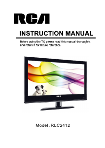 Mode d’emploi RCA RLC2412 Téléviseur LCD