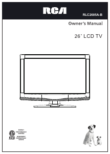 Manual RCA RLC2685A-B LCD Television