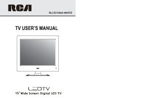 Manual RCA RLCD1540A-WHITE LCD Television