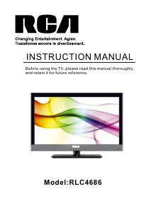 Manual RCA RLC4686 LCD Television