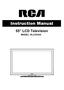 Manual RCA RLC5534A LCD Television