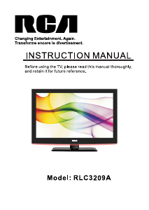 Manual RCA RLC3209A LCD Television