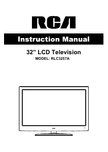 Manual RCA RLC3257A LCD Television