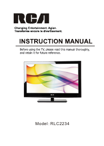 Manual RCA RLC2234 LCD Television