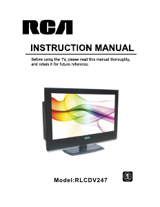 Mode d’emploi RCA RLCDV247 Téléviseur LCD