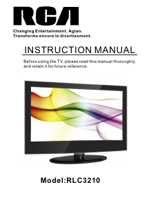 Manual RCA RLC3210 LCD Television