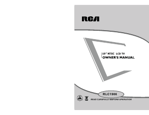 Manual RCA RLC1906 LCD Television