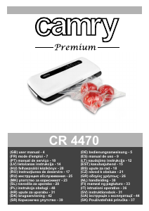 Manuale Camry CR 4470 Macchina per sottovuoto